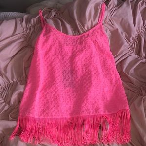 Lilly Pulitzer Naeem Top in Tiki Pink
